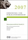 Forschungs- und Publikationsbericht 2007 - Cover